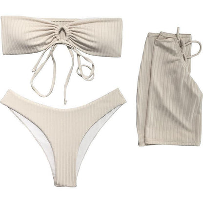 [Kup jeden, a trzy dostaniesz gratis] Modny kostium kąpielowy plus size z bawełny – na każdą okazję